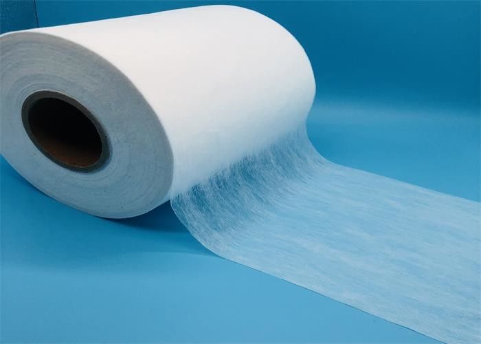 White And Blue 40GSM Meltdown Non Woven Fabric Making N95 Face Masks